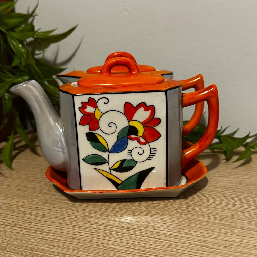 Lusterware Art Deco Teapot Set